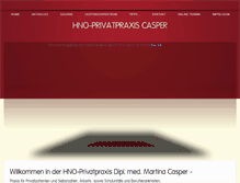 Tablet Screenshot of hno-praxis-casper.de